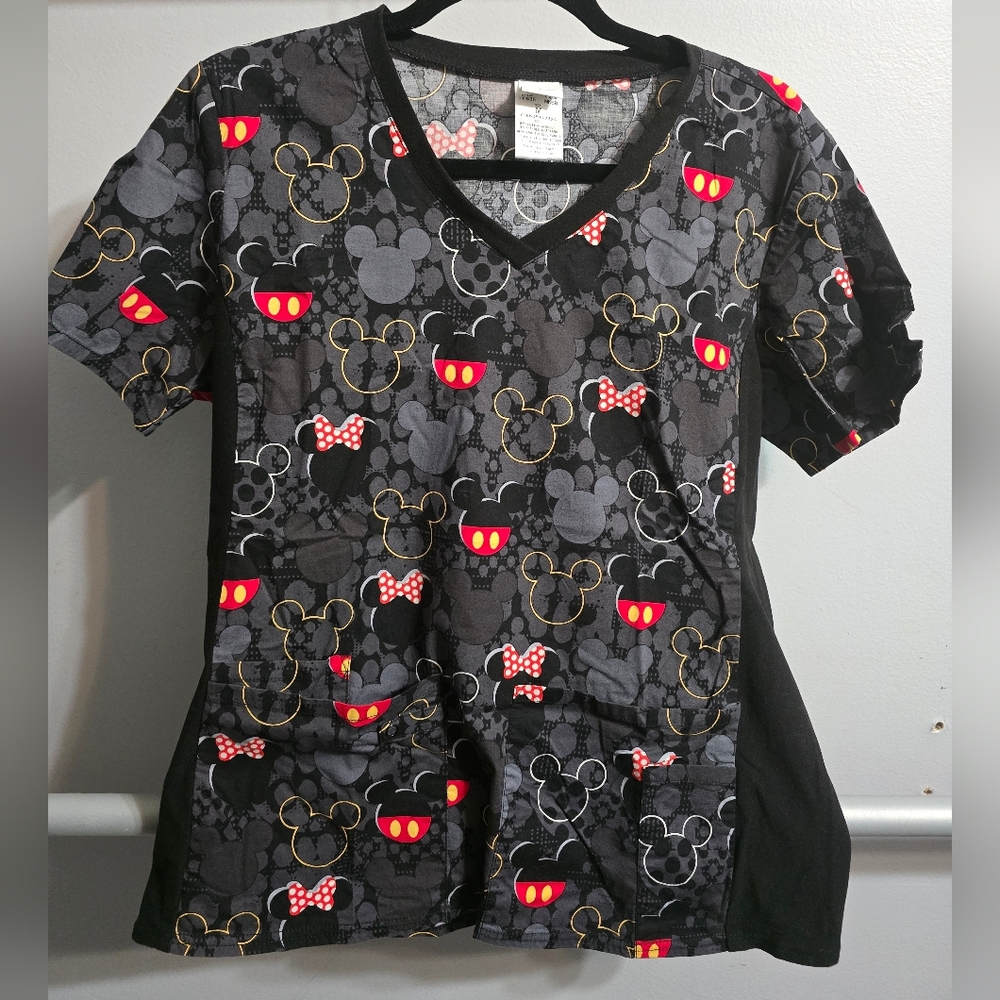 Disney Black and Red Character Print Top